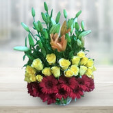 Flower-of-roses-with-lily-basket